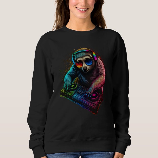 Sudadera Sloth DJ (Anverso)