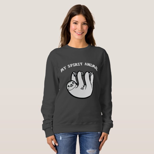 Sudadera Sloth es mi animal espiritual (Anverso completo)