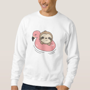 Sudadera Sloth Flamingo Natación Hoop Animales De Verano Cu