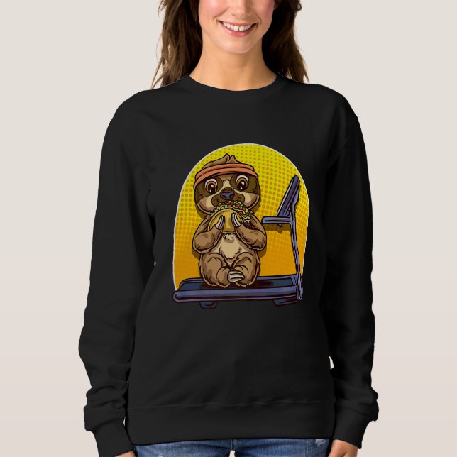 Sudadera Sloth Gym Lazy Workout (Anverso)