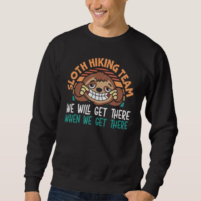 Sudadera Sloth Hiking Team We Will Get There Hiker Camper V (Anverso)