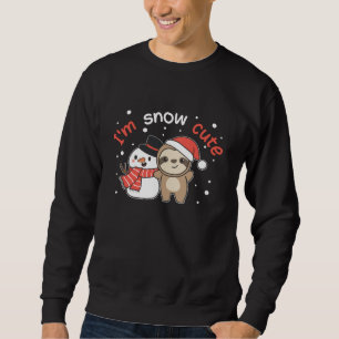 Sudadera Sloth I'm Snow Cute Snowman Snow Pun