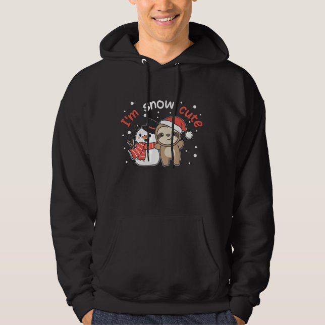 Sudadera Sloth I'm Snow Cute Snowman Snow Pun (Anverso)