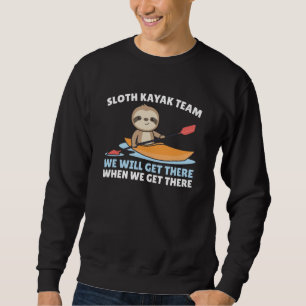 Sudadera Sloth Kayak Team repartiendo graciosas locuras