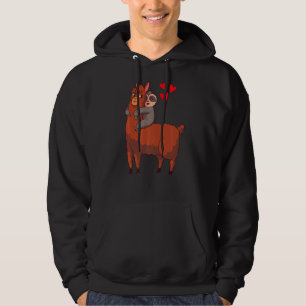 Sudadera Sloth Llama Alpaca Riding Rider Love Valentine D