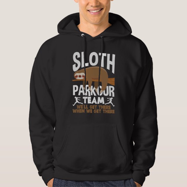 Sudadera Sloth Parkour Team  Parkour (Anverso)
