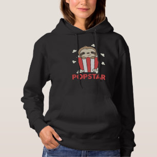 Sudadera Sloth Popcorn Pop Star Poppin Funny Sloth