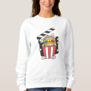 Sudadera Sloth Popcorn Time Animales divertidos comiendo pe