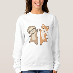 Sudadera Sloth Shiba Dog Animal Lovers Perros Sloth