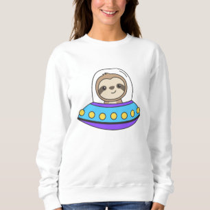 Sudadera Sloth UFO Space Universe Alien Sloths