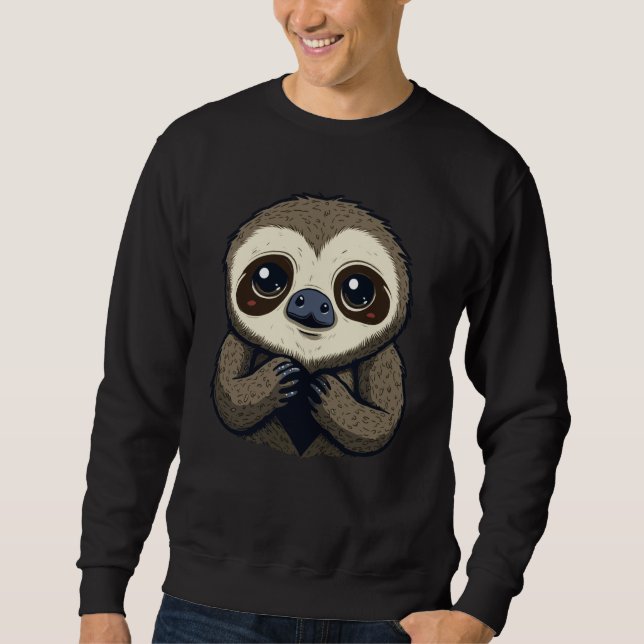 Sudadera Sloth valentine's day heart (Anverso)
