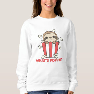 Sudadera Slots Popcorn Whats Poppin Divertidas Sloths