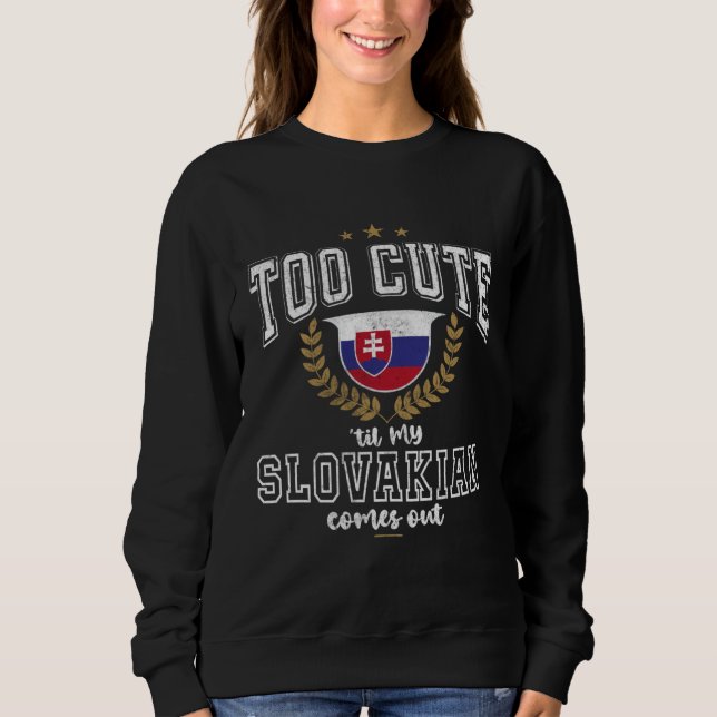 Sudadera Slovakia Flag Men & Women Cute Til Slovaks (Anverso)
