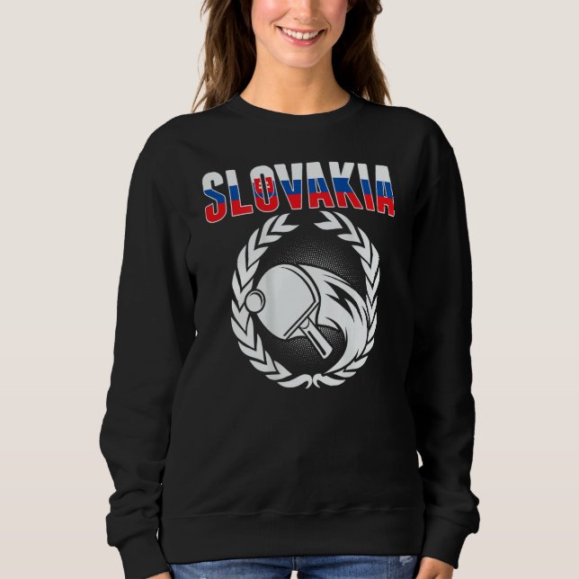 Sudadera Slovakia Ping Pong  Slovak Table Tennis Team Suppo (Anverso)