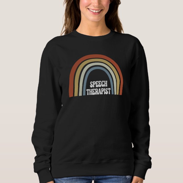 Sudadera SLP Language Therapy Therapist Mental Health Speec (Anverso)