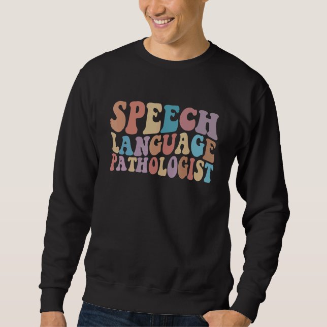 Sudadera SLP Speech Language Pathologist Speech Therapy Pat (Anverso)