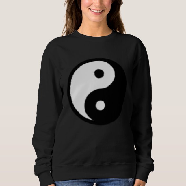 Sudadera Small Yin Yang, Tai chi, Qi gong, polarity, dualit (Anverso)
