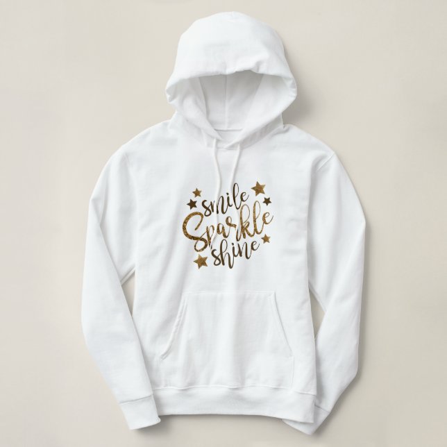 Sudadera Smile Sparkle Shine (Diseño del anverso)
