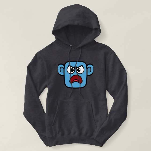 Sudadera Smilo Angry Face Hoodi (Diseño del anverso)