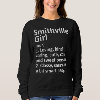 Sudadera Smithville Chica Tx Texas Funny City Home Roots