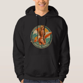 Sudadera Smooth Ride Coastal Supply | Surf Pin-Up Graphic