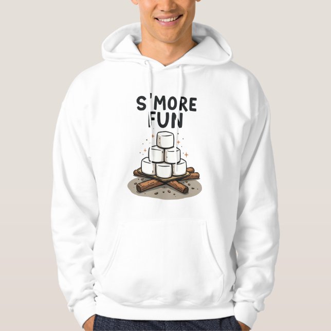 Sudadera Smore Fun Camping Bonfire Pun Marshmallow (Anverso)