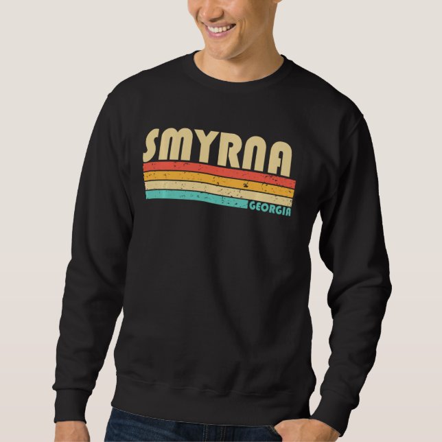 Sudadera Smyrna Ga Georgia Funny City Home Roots Retro 70 (Anverso)