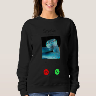 Sudadera Snack Serpent Phone Display Snake Está Llamando