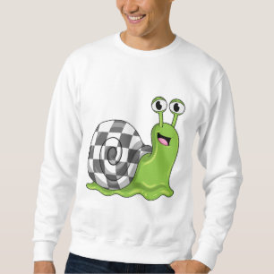 Sudadera Snail en ajedrez con tablero de ajedrez
