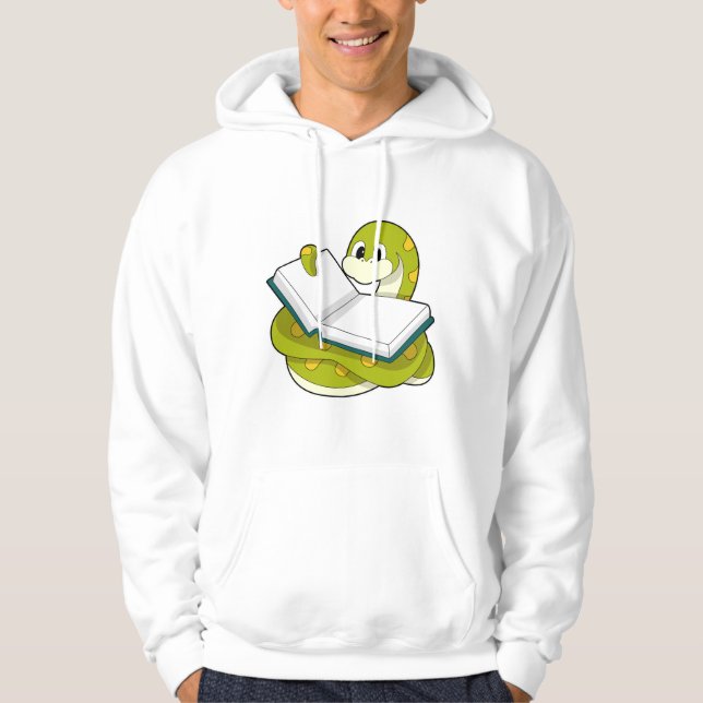 Sudadera Snake al leer con libro (Anverso)