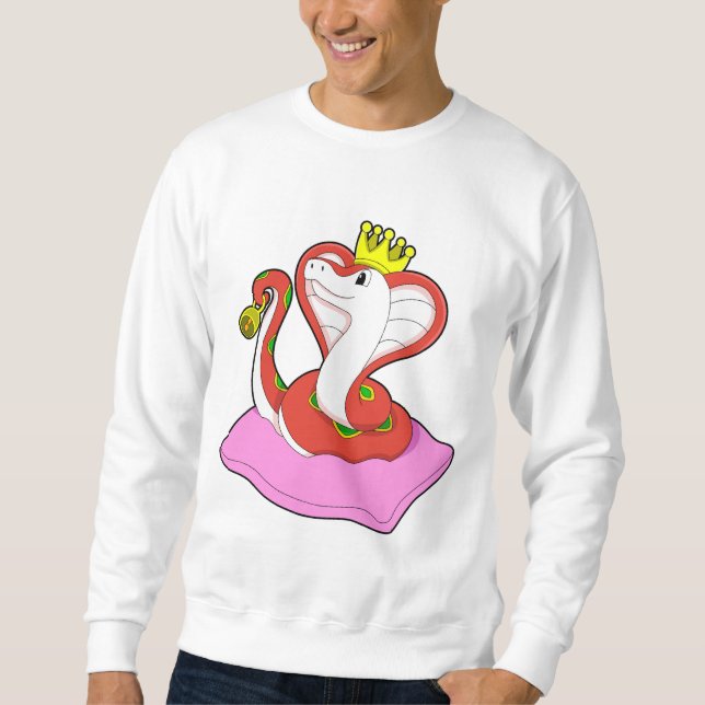 Sudadera Snake as King with Crown (Anverso)