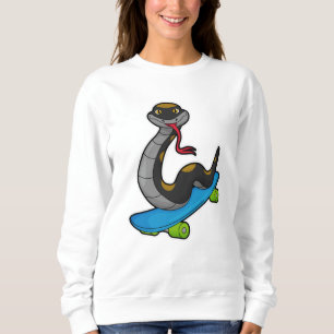 Sudadera Snake como patinador con patineta