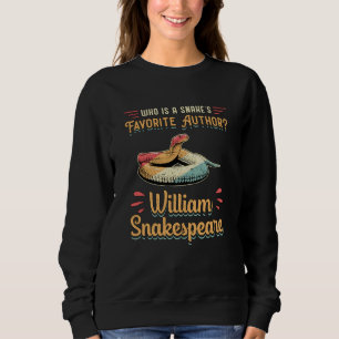 Sudadera Snakespeare Cobra Snake Reptile Animal Funny Gift