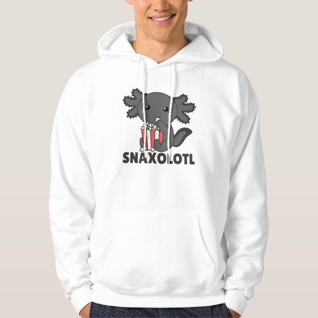 Sudadera Snaxolotl Axolotl Ama A Los Animales Dulces Popcor (Anverso)