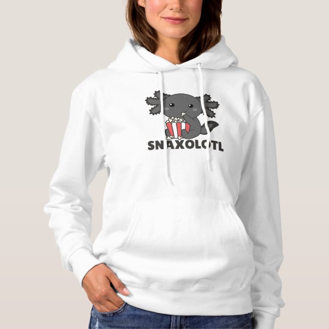 Sudadera Snaxolotl Axolotl Ama A Los Animales Dulces Popcor (Anverso)