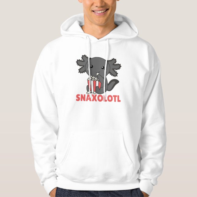 Sudadera Snaxolotl Axolotl Ama A Los Animales Dulces Popcor (Anverso)