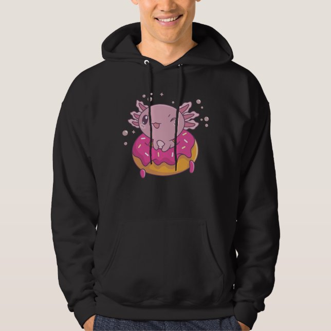 Sudadera Snaxolotl Axolotl Donut Ama A Los Animales Dulces (Anverso)