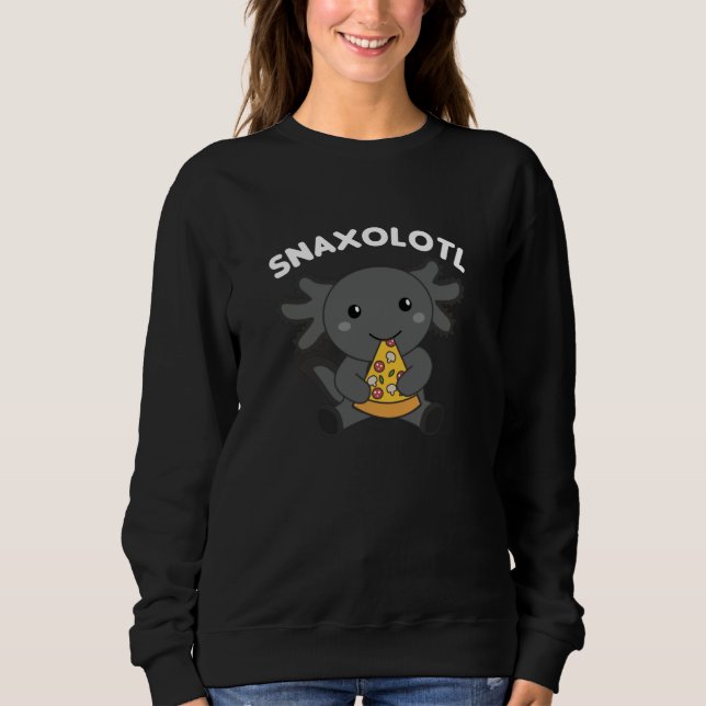 Sudadera Snaxolotl Axolotl Lover Cute Animales Pizza (Anverso)