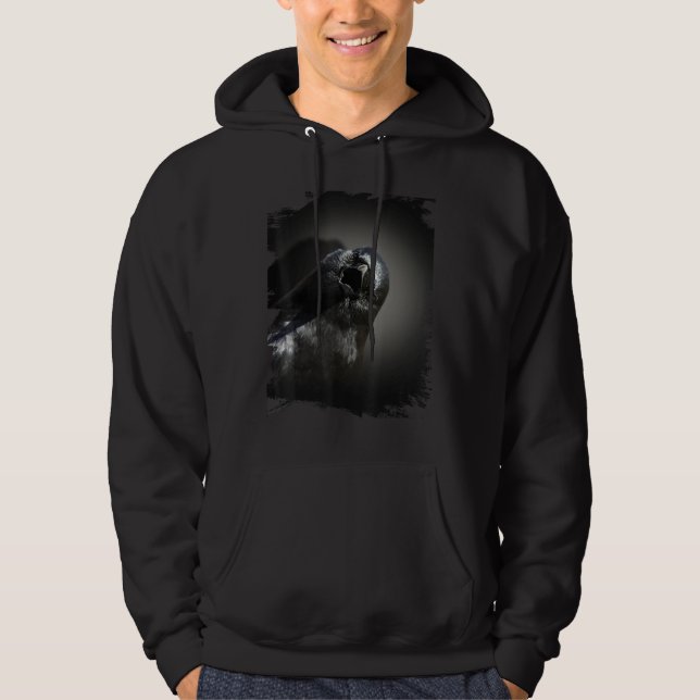 Sudadera Sneaky Crow Face Raven Spirit Animal (Anverso)