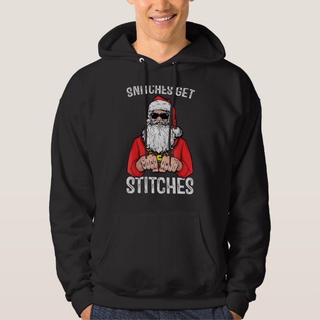 Sudadera Snitches Obtén Stitches Santa (Anverso)
