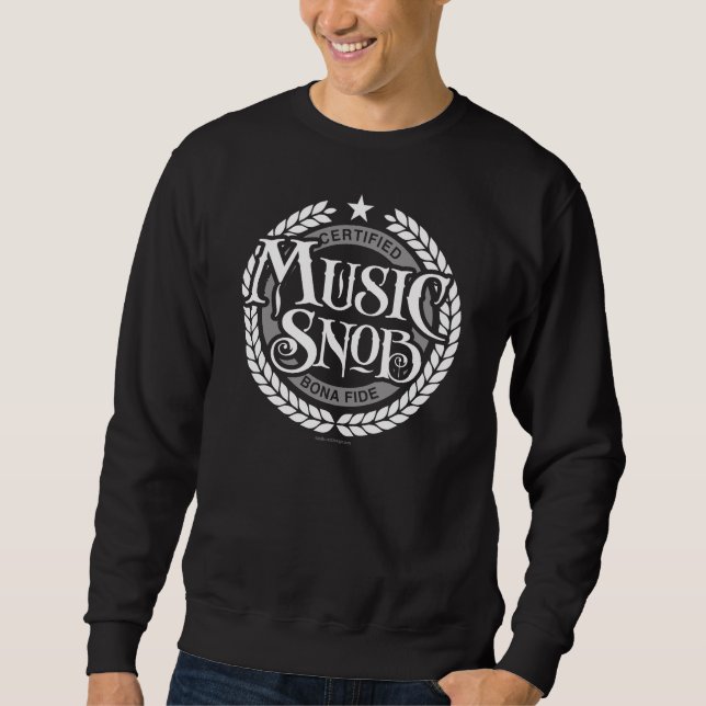Sudadera Snob de música - amante de la música divertida (Anverso)