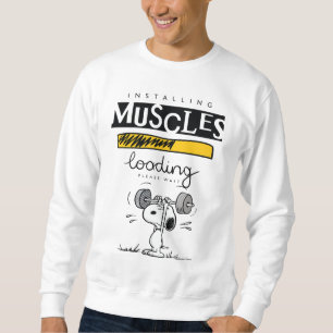 Sudadera Snoopy Cartoon Lifting Weights