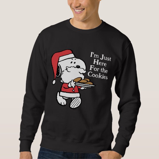Sudadera Snoopy Santa | I'm Just Here for the Cookies (Anverso)