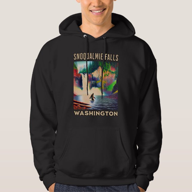 Sudadera Snoqualmie Falls Washington Shirt, Sasquatch (Anverso)