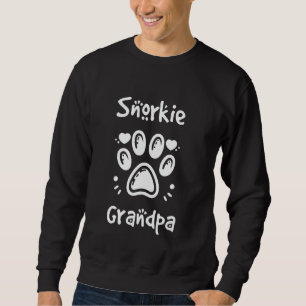 Sudadera Snorkie Abuelo Ministra Schnauzer Yorkie Mix Gra