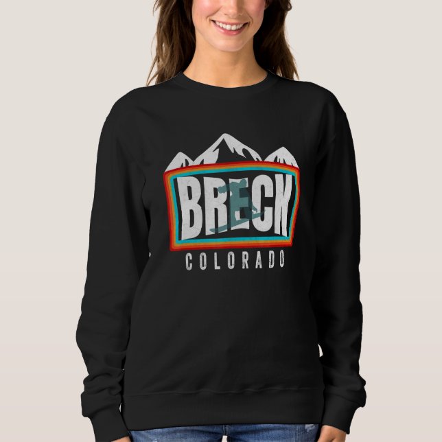 Sudadera Snosboard Breckenridge Colorado Retro Breck Snowbo (Anverso)
