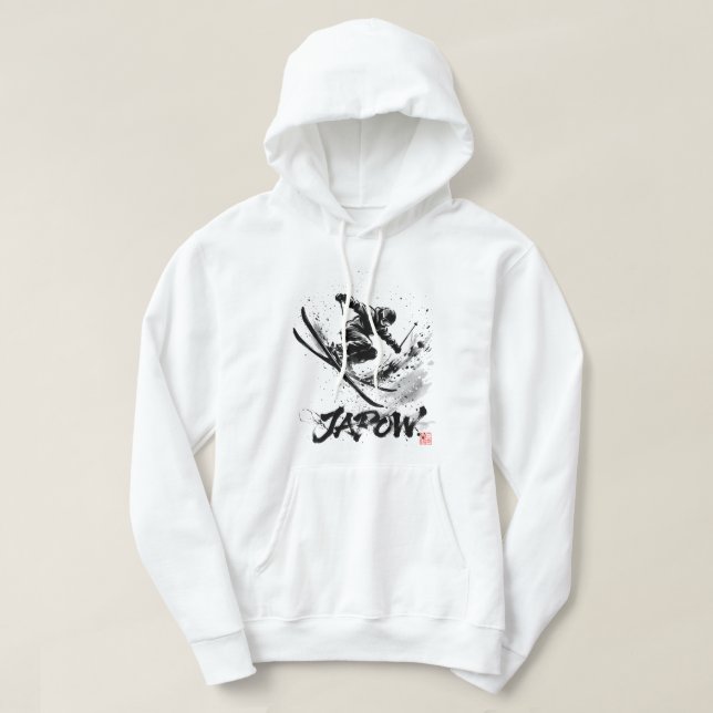 Sudadera Snowboard Brush Art - Skier Slush (Diseño del anverso)