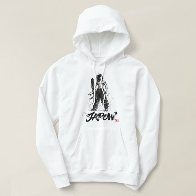 Sudadera Snowboard Brush Art - Standing Samurai Musashi (Diseño del anverso)