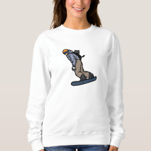 Sudadera Snowboard con mi gato