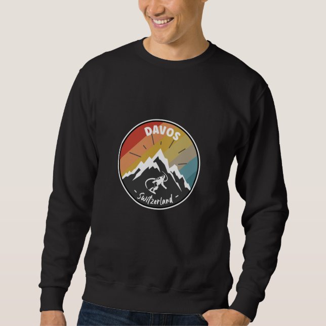 Sudadera Snowboard Davos Switzerland (Anverso)